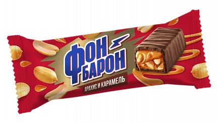 Фон Барон 45г арахис и мягкая карамель